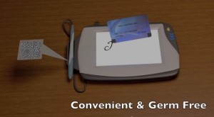 Integrated Credit / Debit Card Signature Utensil