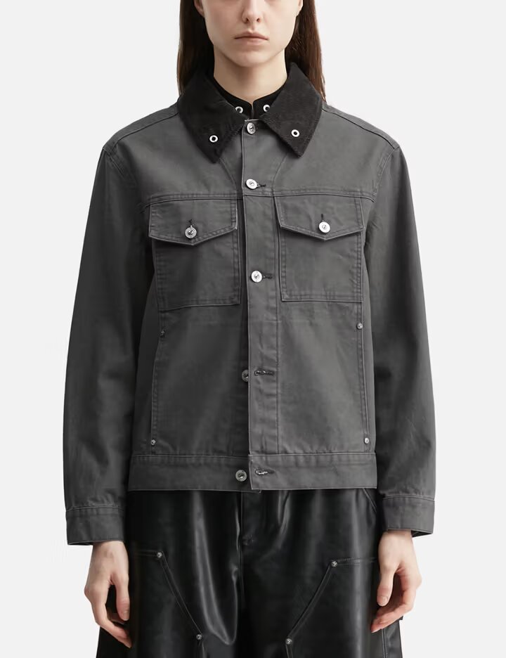 TEAM WANG design Reset Patchwork Washed Jacket