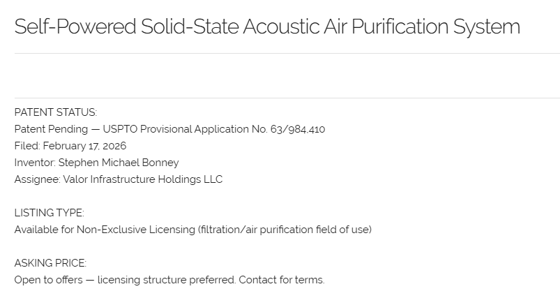 Self-Powered Solid-State Acoustic Air Purification System
