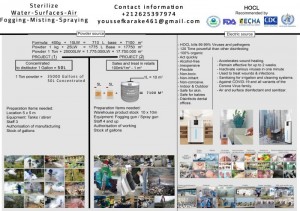 17,750,000 M2 Dilution Ratio, $1.7 M $ Profit/Ton Sterilization